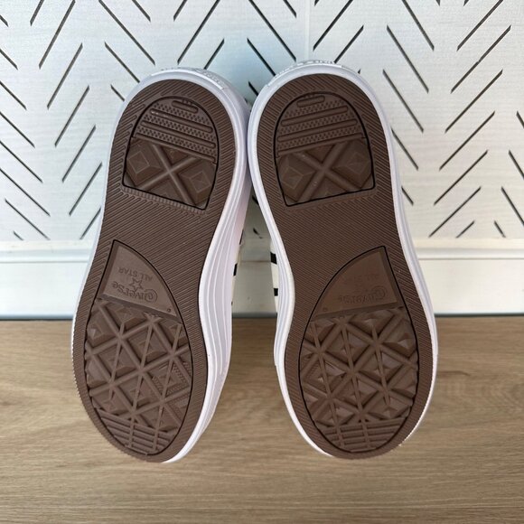 ❤️Rare Converse Chuck Taylor All Star Move Hi Women Shoes Sz 9 Black White Zebra - Picture 6 of 11